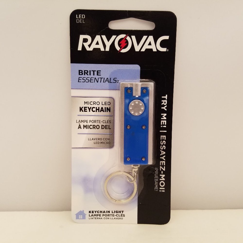 RAYOVAC Brite Essentials Micro LED Keychain 6 Lumen 🆕